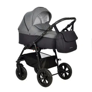 INDIGO Коляска CHARLOTTE Sity 2в1 (Cs 04 (черный + т.серый) INDIGO Коляска CHARLOTTE Sity 2в1 (Cs 04 (черный + т.серый)