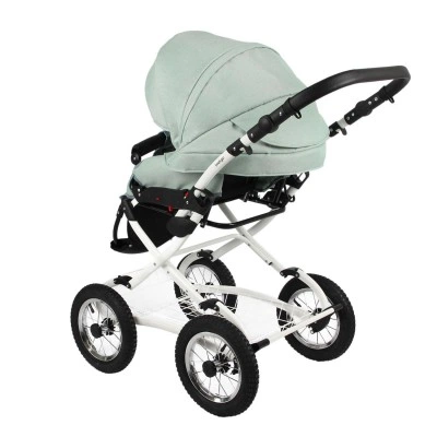 INDIGO Коляска BARBARA 2в1 Classic Ba 02 (шалфей) INDIGO Коляска BARBARA 2в1 Classic Ba 02 (шалфей)