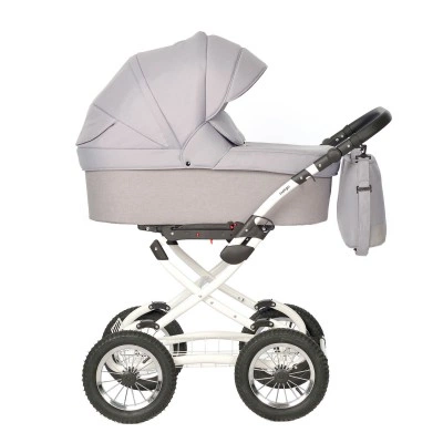 INDIGO Коляска BARBARA 2в1 Classic Ba 04 (св. серый) INDIGO Коляска BARBARA 2в1 Classic Ba 04 (св. серый)