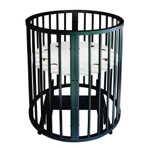 INDIGO Кровать детская Simple 7в1 с поперечным маятником (круг/овал, манеж, 2 кресла, стол) масси (венге) INDIGO Кровать детская Simple 7в1 с поперечным маятником (круг/овал, манеж, 2 кресла, стол) масси (венге)