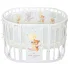 INDIGO Кровать детская Baby Sleep 7в1 (круг/овал, манеж, 2 кресла, стол) массив березы, МДФ, ПВХ (белый Лисичка) INDIGO Кровать детская Baby Sleep 7в1 (круг/овал, манеж, 2 кресла, стол) массив березы, МДФ, ПВХ (белый Лисичка)