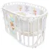 INDIGO Кровать детская Baby Sleep 7в1 (круг/овал, манеж, 2 кресла, стол) массив березы, МДФ, ПВХ (белый Мишка) INDIGO Кровать детская Baby Sleep 7в1 (круг/овал, манеж, 2 кресла, стол) массив березы, МДФ, ПВХ (белый Мишка)