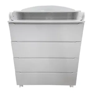 INDIGO Комод Style 800/4 с широким пеленальным столиком, МДФ (белый-белый) INDIGO Комод Style 800/4 с широким пеленальным столиком, МДФ (белый-белый)