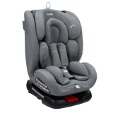 INDIGO Автокресло TOURNEO ISOFIX, группа 0 + 1 + 2 + 3 (0-36 кг), (упак.1 шт.) (св.серый)