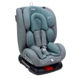 INDIGO Автокресло TOURNEO ISOFIX, группа 0 + 1 + 2 + 3 (0-36 кг), (упак.1 шт.) (серый-зеленый)