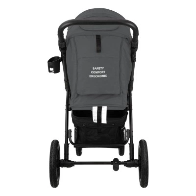 Прогулочная коляска Индиго EPICA XL AIR, Темно-серый, колёса резиновые надувные Прогулочная коляска Индиго EPICA XL AIR, Темно-серый, колёса резиновые надувные