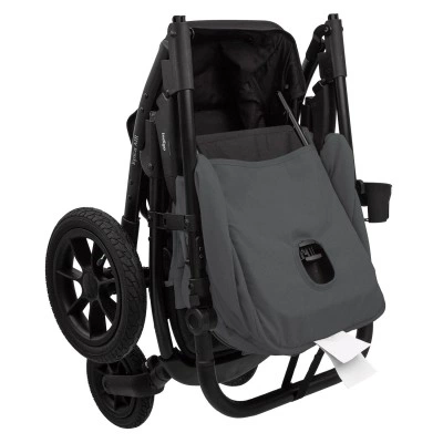 Прогулочная коляска Индиго EPICA XL AIR, Темно-серый, колёса резиновые надувные Прогулочная коляска Индиго EPICA XL AIR, Темно-серый, колёса резиновые надувные