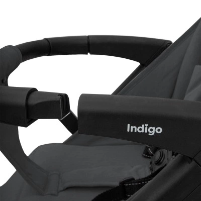 Прогулочная коляска Индиго EPICA XL AIR, Темно-серый, колёса резиновые надувные Прогулочная коляска Индиго EPICA XL AIR, Темно-серый, колёса резиновые надувные
