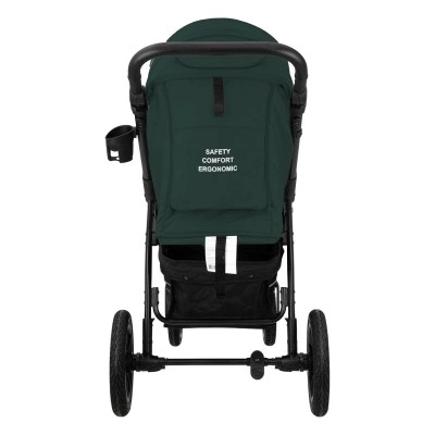 Прогулочная коляска Индиго EPICA XL AIR, Темно-зеленый, колёса резиновые надувные Прогулочная коляска Индиго EPICA XL AIR, Темно-зеленый, колёса резиновые надувные