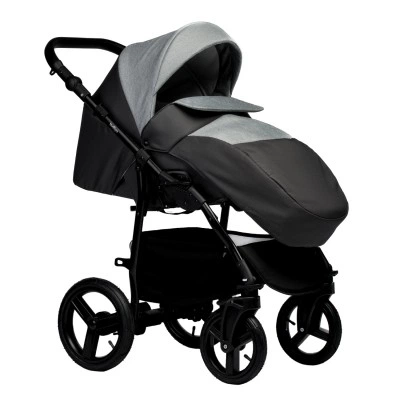 INDIGO Коляска IMPULSE 2в1 Im 04 (т. серый + серый) INDIGO Коляска IMPULSE 2в1 Im 04 (т. серый + серый)