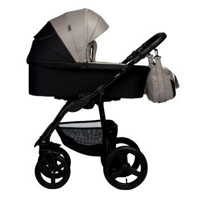INDIGO Коляска IMPULSE 2в1 Im 08 (черный + бежевый) INDIGO Коляска IMPULSE 2в1 Im 08 (черный + бежевый)