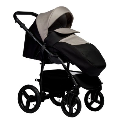INDIGO Коляска IMPULSE 2в1 Im 08 (черный + бежевый) INDIGO Коляска IMPULSE 2в1 Im 08 (черный + бежевый)