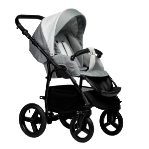 INDIGO Коляска IMPULSE ECO 2в1 (Ie 03 (белая кожа + серый) INDIGO Коляска IMPULSE ECO 2в1 (Ie 03 (белая кожа + серый)