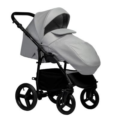 Коляска 2 в 1 Индиго IMPULSE ECO 2в1, Ie 04 (св. серая кожа + св. серый), колёса Резиновые надувные Коляска 2 в 1 Индиго IMPULSE ECO 2в1, Ie 04 (св. серая кожа + св. серый), колёса Резиновые надувные