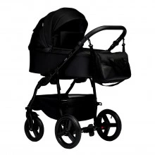 INDIGO Коляска IMPULSE ECO 2в1 Ie 08 (черная кожа + черный)