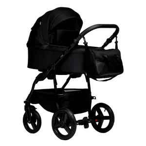 INDIGO Коляска IMPULSE ECO 2в1 (Ie 08 (черная кожа + черный) INDIGO Коляска IMPULSE ECO 2в1 (Ie 08 (черная кожа + черный)