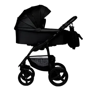 INDIGO Коляска IMPULSE ECO 2в1 (Ie 08 (черная кожа + черный) INDIGO Коляска IMPULSE ECO 2в1 (Ie 08 (черная кожа + черный)