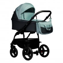 INDIGO Коляска IMPULSE ECO 2в1 Ie 07 (серая кожа + шалфей)