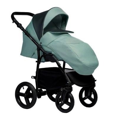 INDIGO Коляска IMPULSE ECO 2в1 Ie 07 (серая кожа + шалфей) INDIGO Коляска IMPULSE ECO 2в1 Ie 07 (серая кожа + шалфей)