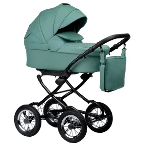 INDIGO Коляска BARBARA ECO Classic 2в1 (Be 01 (шалфей кожа) INDIGO Коляска BARBARA ECO Classic 2в1 (Be 01 (шалфей кожа)