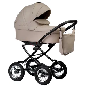 INDIGO Коляска BARBARA ECO Classic 2в1 (Be 02 (св.бежевая кожа) INDIGO Коляска BARBARA ECO Classic 2в1 (Be 02 (св.бежевая кожа)