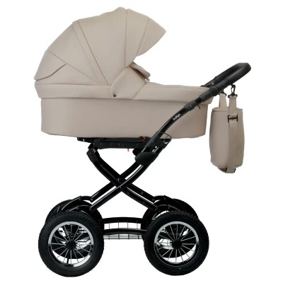 Коляска 2 в 1 Индиго BARBARA ECO Classic 2в1, Св.бежевая кожа, возраст до 3 лет Коляска 2 в 1 Индиго BARBARA ECO Classic 2в1, Св.бежевая кожа, возраст до 3 лет
