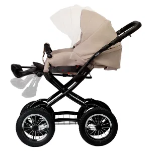 INDIGO Коляска BARBARA ECO Classic 2в1 (Be 02 (св.бежевая кожа) INDIGO Коляска BARBARA ECO Classic 2в1 (Be 02 (св.бежевая кожа)