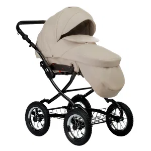 INDIGO Коляска BARBARA ECO Classic 2в1 (Be 02 (св.бежевая кожа) INDIGO Коляска BARBARA ECO Classic 2в1 (Be 02 (св.бежевая кожа)