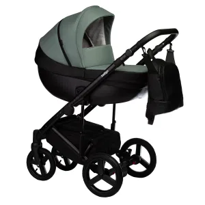 INDIGO Коляска TOUR ECO 2в1 (Te 03 (черная кожа + шалфей кожа) INDIGO Коляска TOUR ECO 2в1 (Te 03 (черная кожа + шалфей кожа)