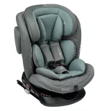 INDIGO Автокресло SMART ISOFIX, группа 0 + 1 + 2 + 3 (0-36 кг), (LBB) (упак.1 шт.) (серый-зеленый)
