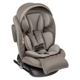 INDIGO Автокресло SMART + ISOFIX, капюшон, подножка, группа 0 + 1 + 2 + 3 (0-36 кг), (LBB) (упак.1 шт.) (бежевый-коричневый)
