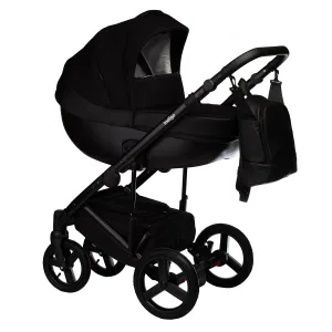 INDIGO Коляска TOUR ECO 3в1 (Te 07 (черная кожа + черный) INDIGO Коляска TOUR ECO 3в1 (Te 07 (черная кожа + черный)