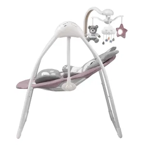 INDIGO Электронные качели TEDDY (0-9 кг), с адаптером, п/у, 12 мел., 5 скоростей, москитка (упак.2 шт.)(Ind (розовый) INDIGO Электронные качели TEDDY (0-9 кг), с адаптером, п/у, 12 мел., 5 скоростей, москитка (упак.2 шт.)(Ind (розовый)