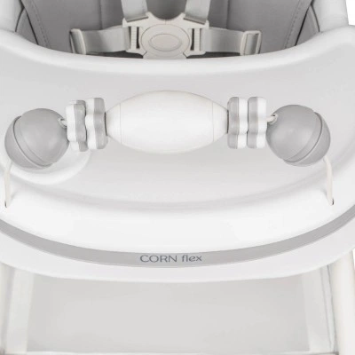 INDIGO Стул для кормления CORN flex (светло-серый) INDIGO Стул для кормления CORN flex (светло-серый)