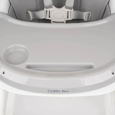 INDIGO Стул для кормления CORN flex (светло-серый) INDIGO Стул для кормления CORN flex (светло-серый)