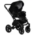 INDIGO Коляска MIO S 2в1 (02 (черная кожа + черный) INDIGO Коляска MIO S 2в1 (02 (черная кожа + черный)