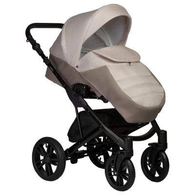 INDIGO Коляска MIO S 2в1 03 (т. бежевая кожа + св. бежевый) INDIGO Коляска MIO S 2в1 03 (т. бежевая кожа + св. бежевый)
