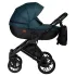 INDIGO Коляска MIO S 2в1 (06 (черная кожа + изумрудный) INDIGO Коляска MIO S 2в1 (06 (черная кожа + изумрудный)