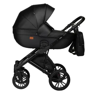 INDIGO Коляска MIO ECO 2в1 (01 (черная кожа) INDIGO Коляска MIO ECO 2в1 (01 (черная кожа)