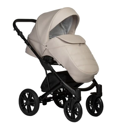 INDIGO Коляска MIO ECO 2в1 02 (св. бежевая кожа) INDIGO Коляска MIO ECO 2в1 02 (св. бежевая кожа)