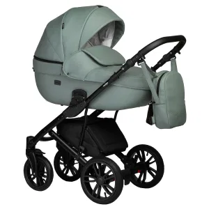 INDIGO Коляска MIO ECO 2в1 (03 (шалфей кожа) INDIGO Коляска MIO ECO 2в1 (03 (шалфей кожа)