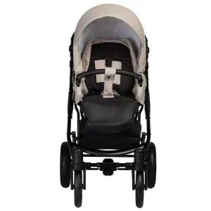 INDIGO Коляска MIO ECO 2в1 (04 (черная кожа + св.бежевая кожа) INDIGO Коляска MIO ECO 2в1 (04 (черная кожа + св.бежевая кожа)