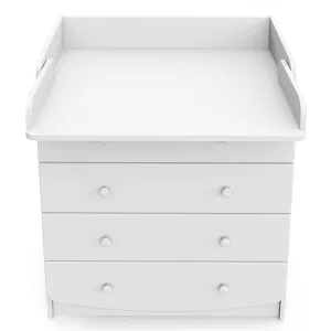 INDIGO Комод Classic 800/4 c откидным пеленальным столиком, МДФ, ЛДСП (белый-белый) INDIGO Комод Classic 800/4 c откидным пеленальным столиком, МДФ, ЛДСП (белый-белый)