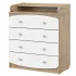 INDIGO Комод Classic 800/4 c откидным пеленальным столиком, МДФ, ЛДСП (дуб канзас-белый) INDIGO Комод Classic 800/4 c откидным пеленальным столиком, МДФ, ЛДСП (дуб канзас-белый)