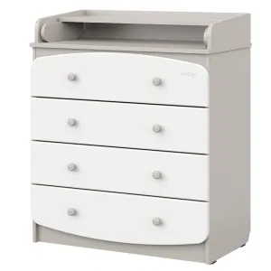 INDIGO Комод Classic 800/4 c откидным пеленальным столиком, МДФ, ЛДСП (кашемир-белый) INDIGO Комод Classic 800/4 c откидным пеленальным столиком, МДФ, ЛДСП (кашемир-белый)