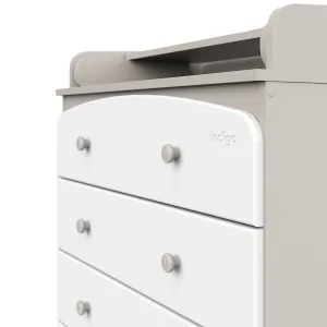 INDIGO Комод Classic 800/4 c откидным пеленальным столиком, МДФ, ЛДСП (кашемир-белый) INDIGO Комод Classic 800/4 c откидным пеленальным столиком, МДФ, ЛДСП (кашемир-белый)