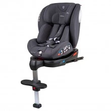 INDIGO Автокресло JET 8.0 ISOFIX, с упором, группа 0 + 1 + 2 + 3 (0-36 кг), (JOVOLA) (упак.1 шт.) (серый)