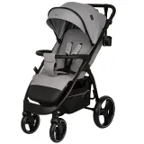 INDIGO Коляска EPICA XL2025 (2кол.(20,3см)2кол.(29см)(упак.1шт.) (св.серый)