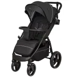 INDIGO Коляска EPICA XL2025 (2кол.(20,3см)2кол.(29см)(упак.1шт.) (черный)