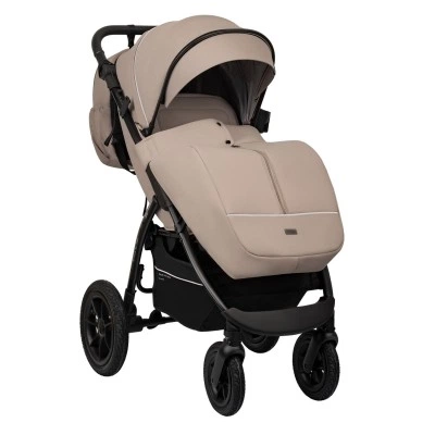 Прогулочная коляска Индиго EPICA XL AIR с сумкой2025, Бежевый, колёса резиновые надувные Прогулочная коляска Индиго EPICA XL AIR с сумкой2025, Бежевый, колёса резиновые надувные